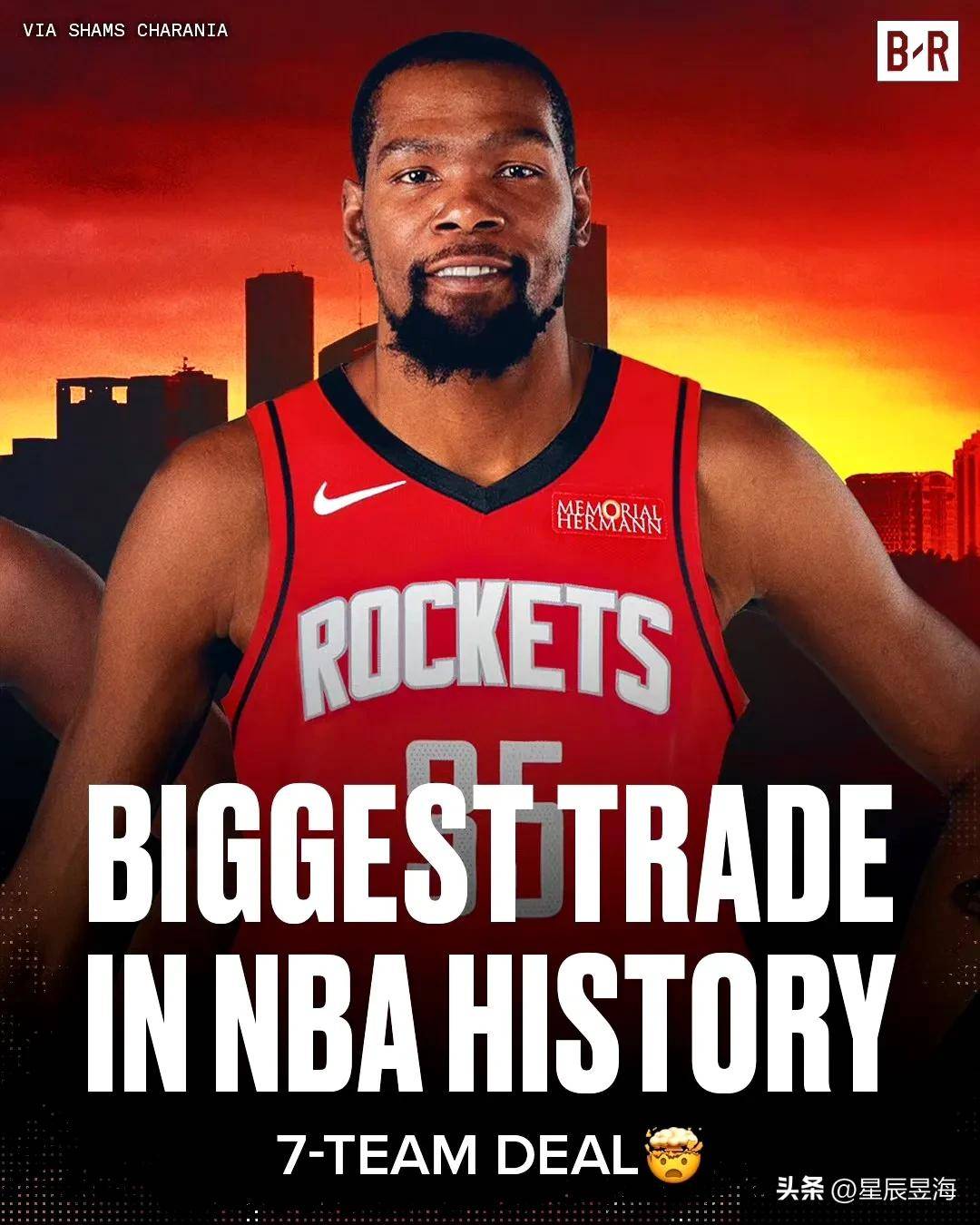 DB体育-火箭得到杜兰特后再次出现震撼交易，NBA历史三双王有望空降休城(杜兰特在火箭打过球吗)